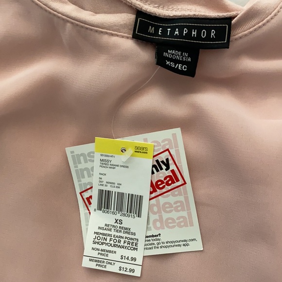 NWT Blush Metaphor Tank Top Dress - Picture 4 of 4